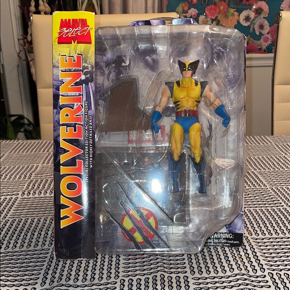 Marvel Wolverine Action Figure - Yellow and Blue
